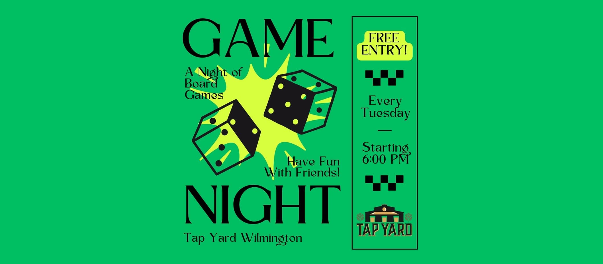 Tap Yard Game Night
