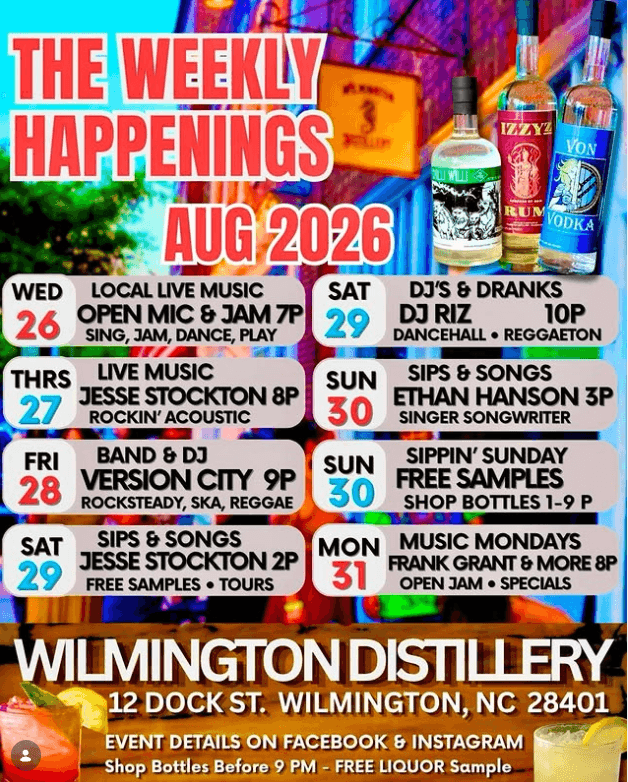 Sips & Songs: Ethan Hanson at Wilmington Distillery, Wilmington NC