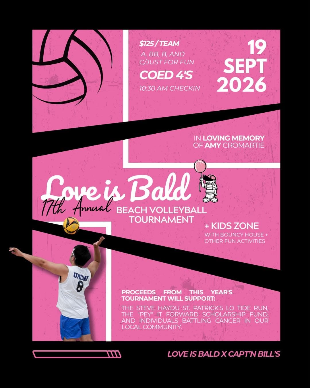 Love is Bald: 17th Annual Beach Volleyball Tournament