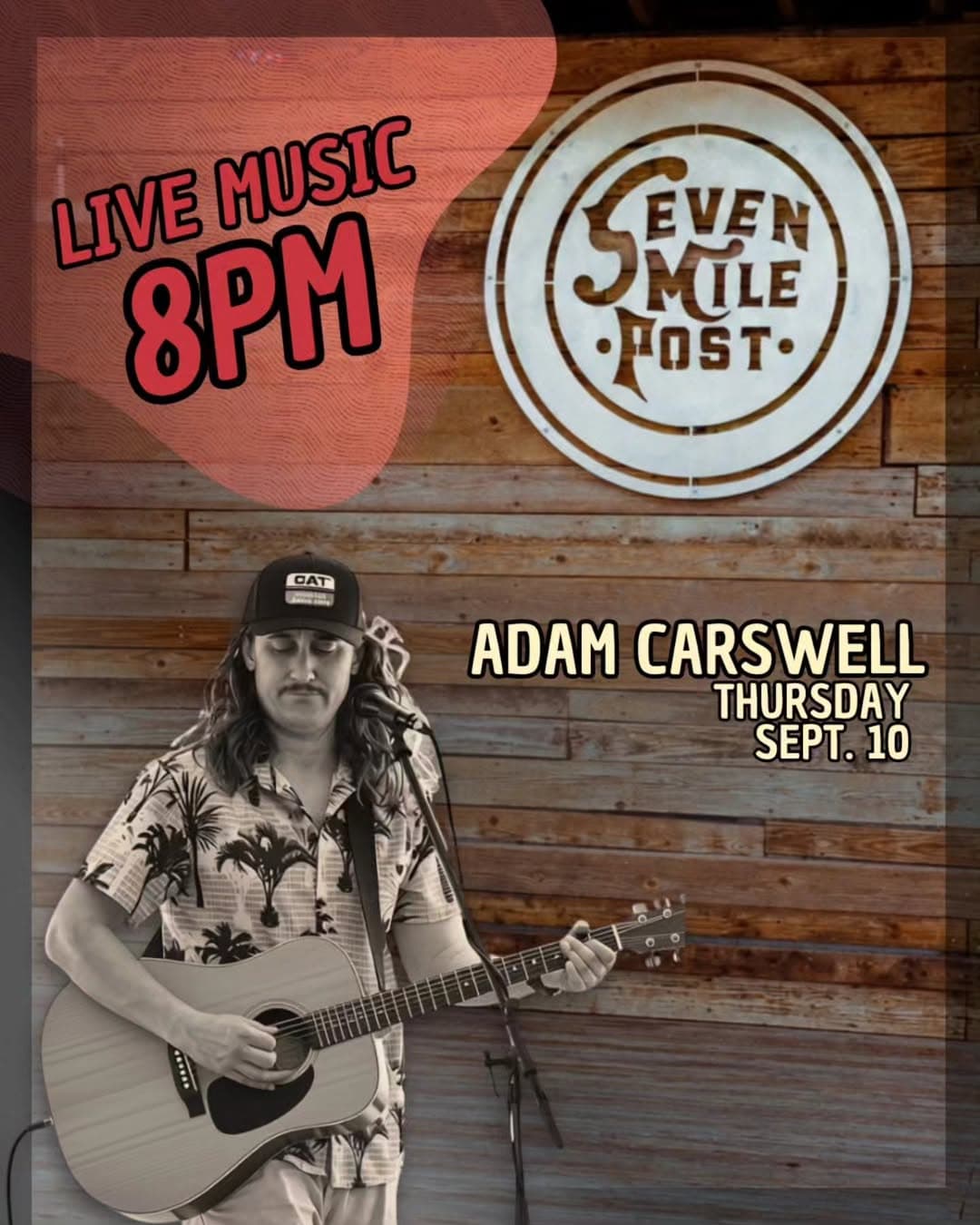 Adam Carswell Live in Wilmington NC | September 10