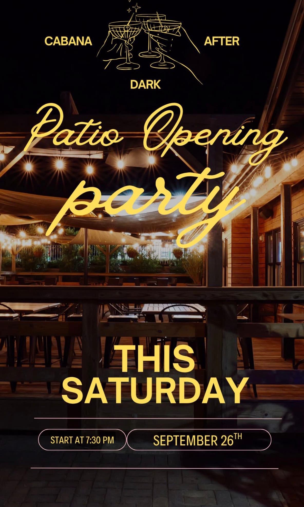 Cabana After Dark: Patio Opening Party