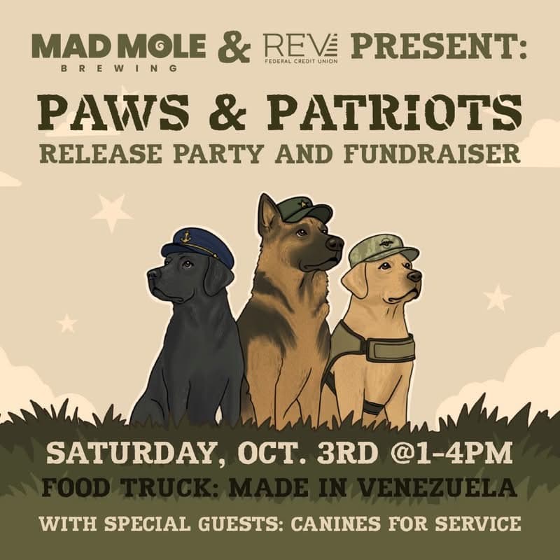 Paws & Patriots Release Party and Fundraiser