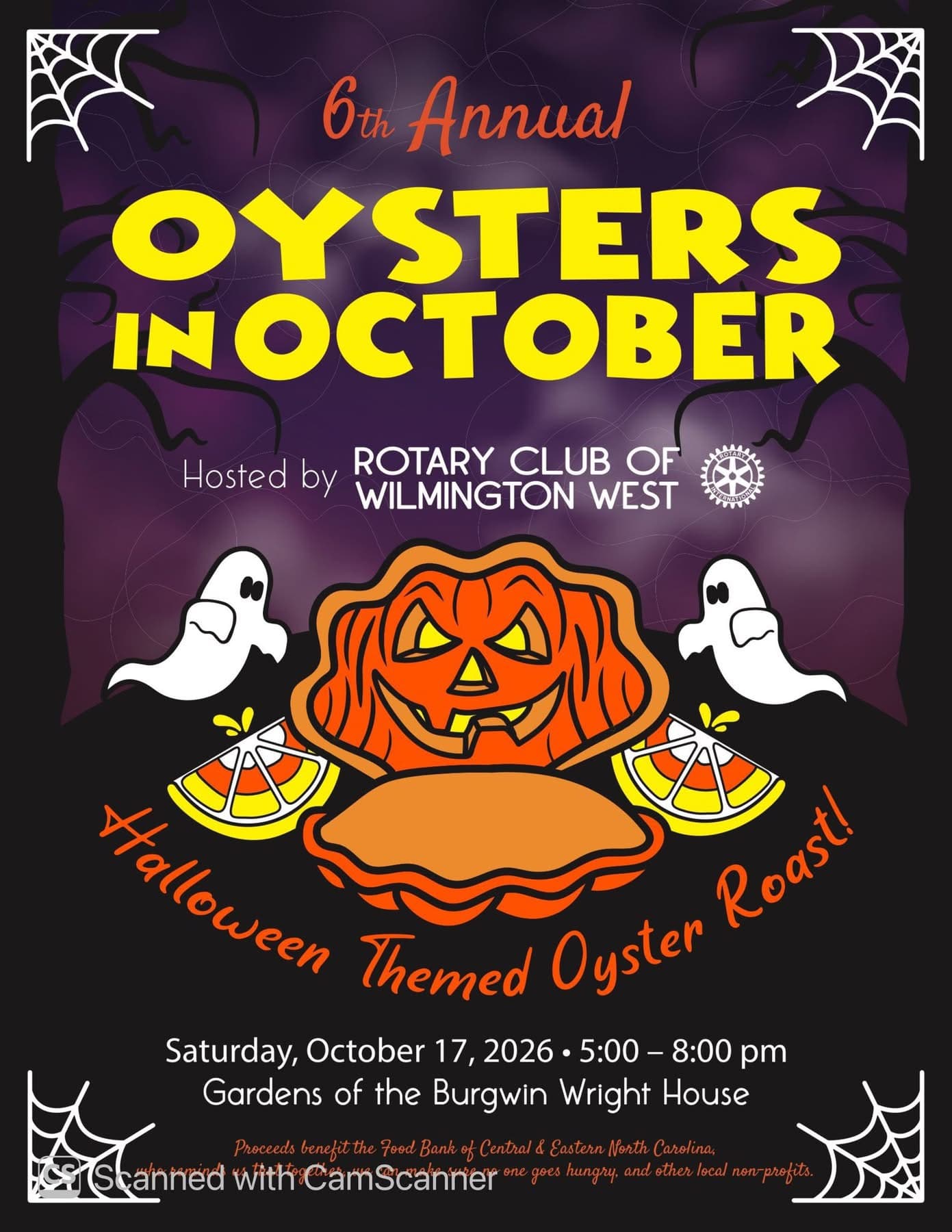 Oysters in October: Halloween Themed Oyster Roast