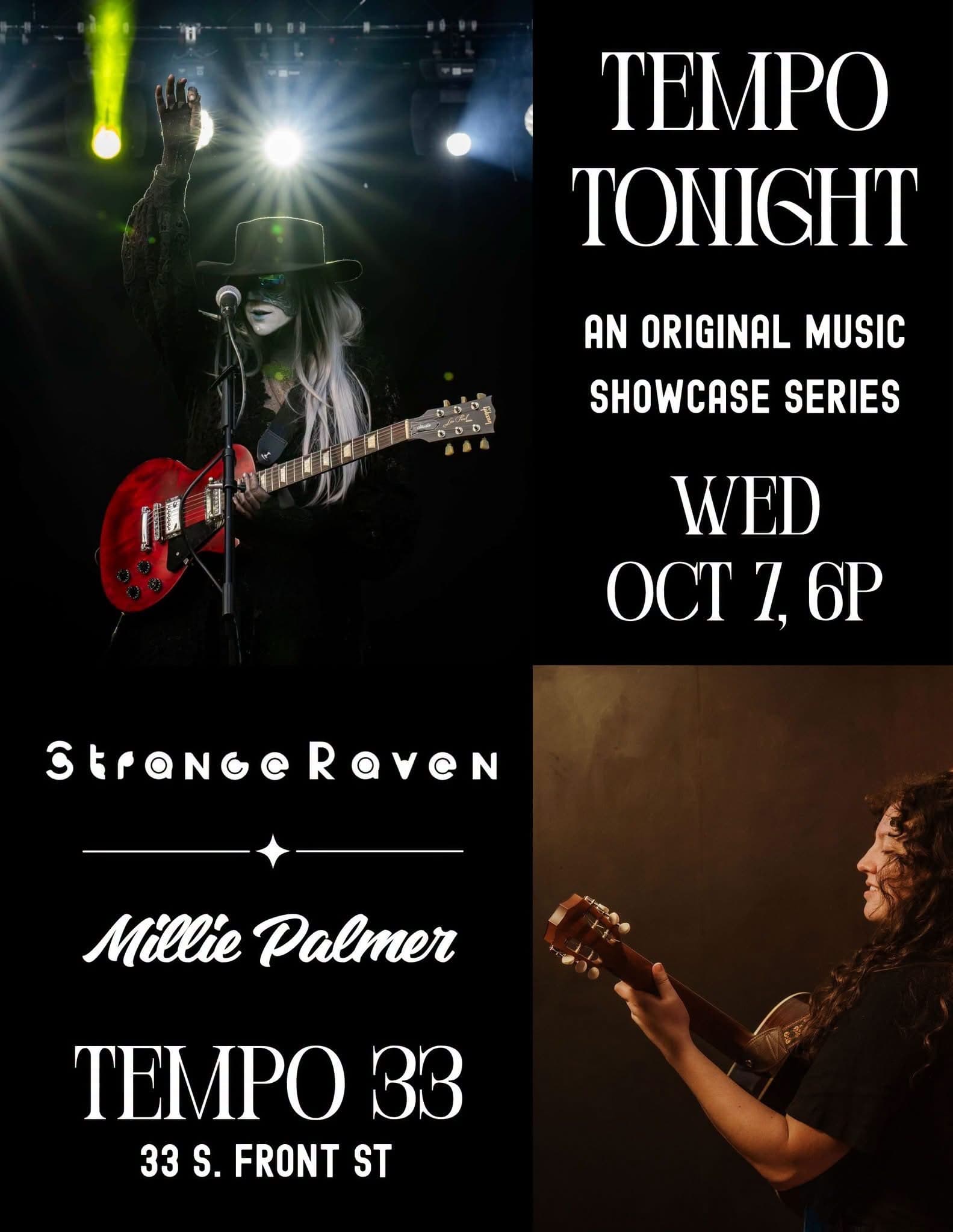 Tempo Tonight: Strange Raven & Millie Palmer