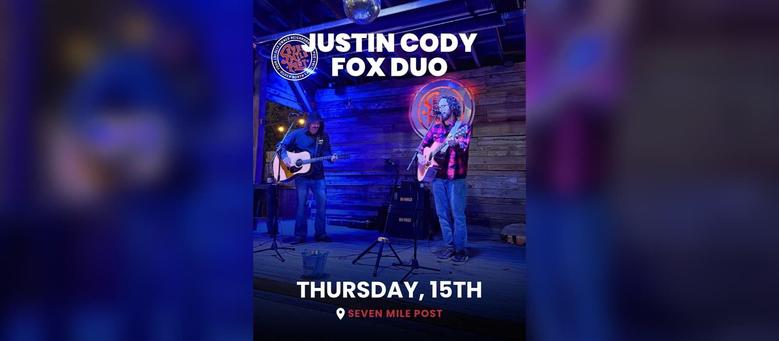 Justin Cody Fox Duo Live in Wilmington NC | October 15