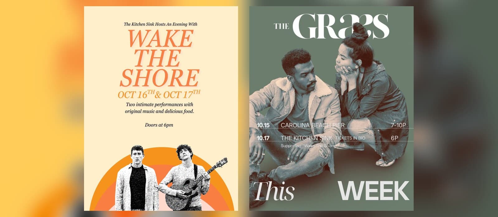 An Evening with Wake the Shore, with The Graes, at The Kitchen Sink