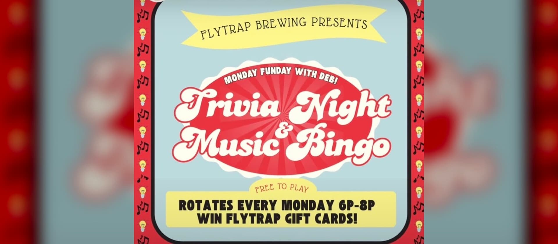 Monday Funday with Deb: Trivia Night or Music Bingo