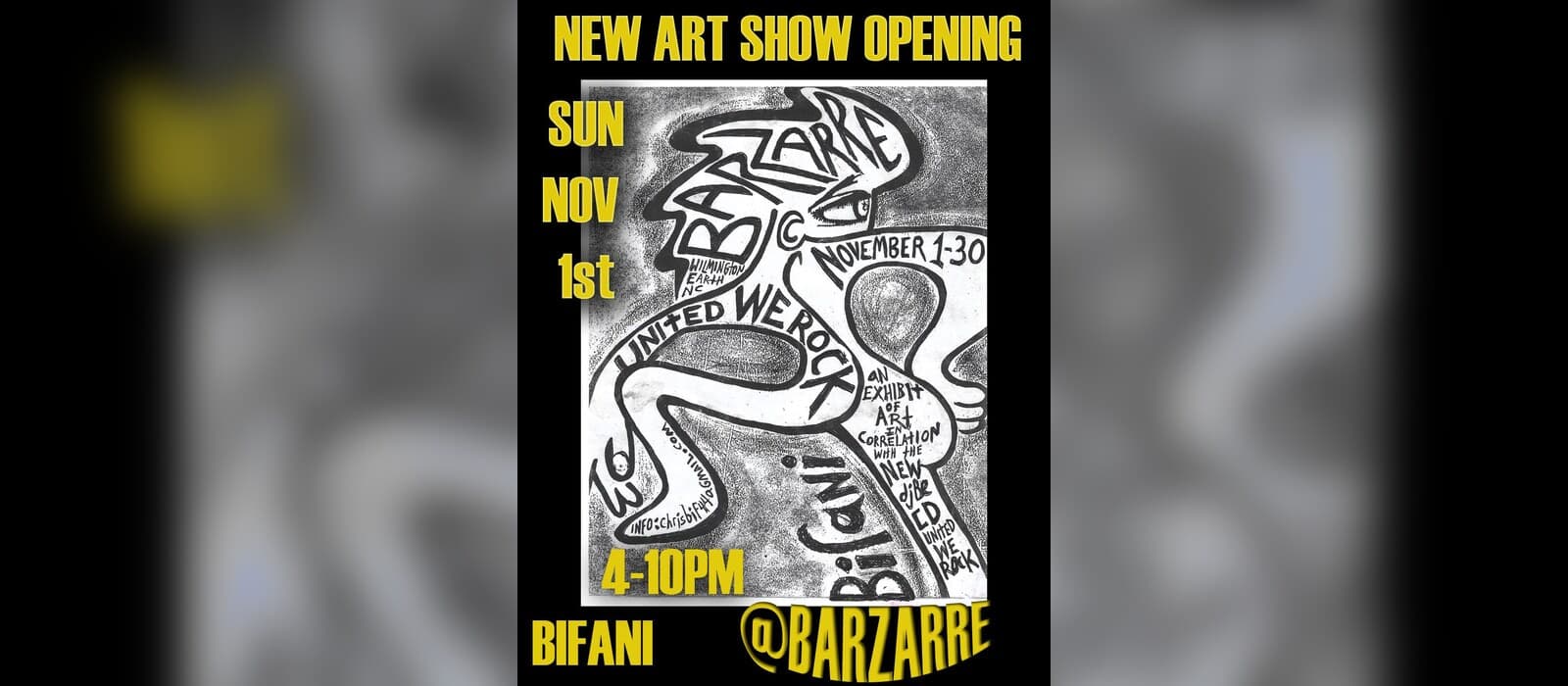 Christopher Bifani – UNITED WE ROCK Art Exhibit Opening