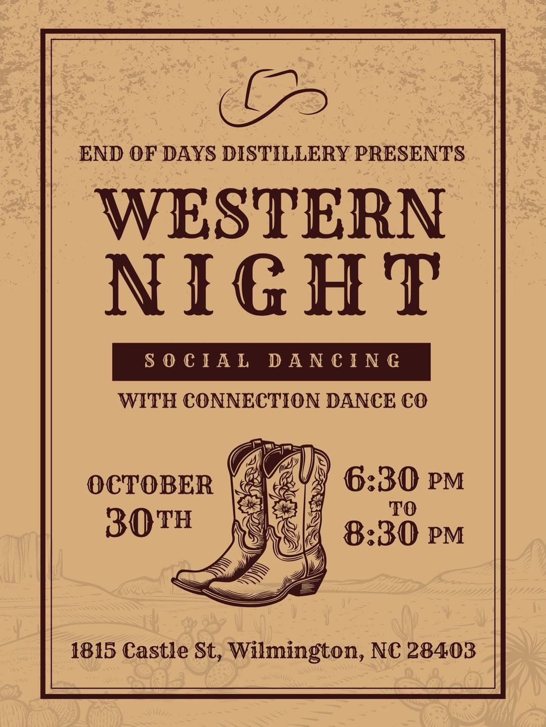 Western Night: Social Dancing with Connection Dance Co