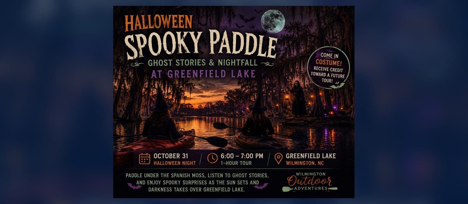 Halloween Spooky Paddle: Ghost Stories & Nightfall at Greenfield Lake