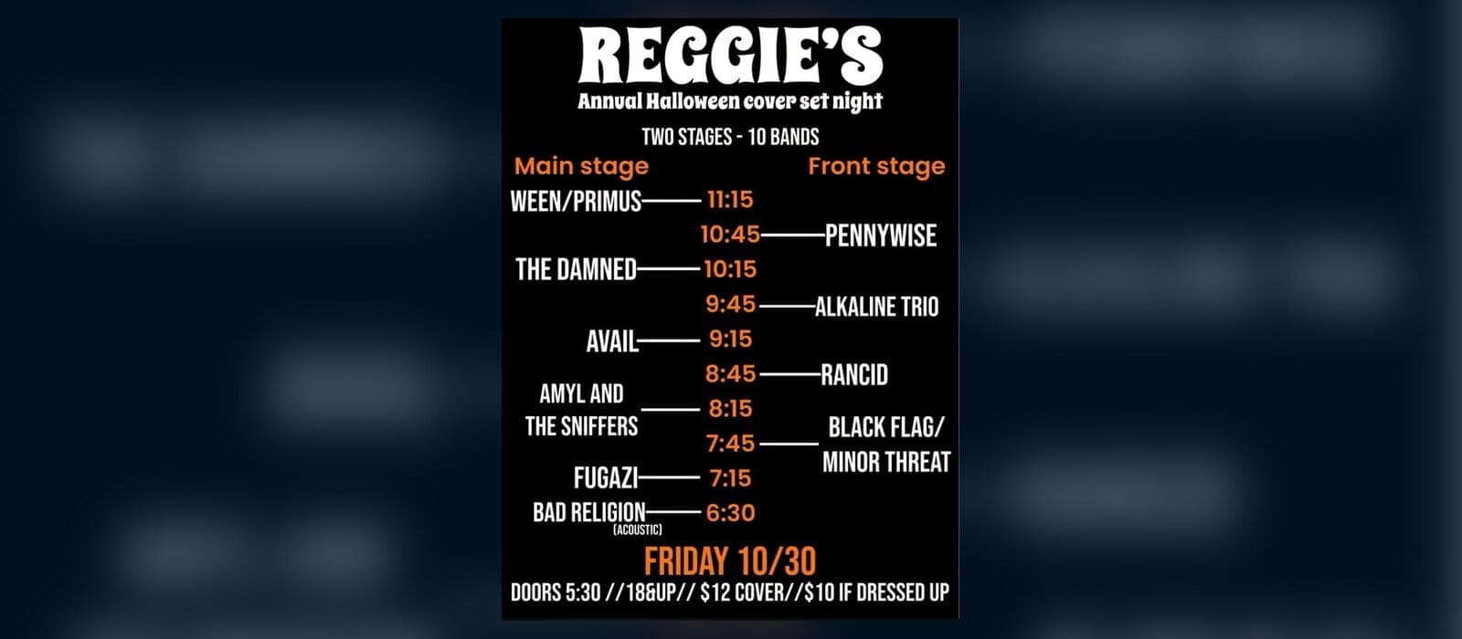 Reggie's Annual Halloween Cover Set Night