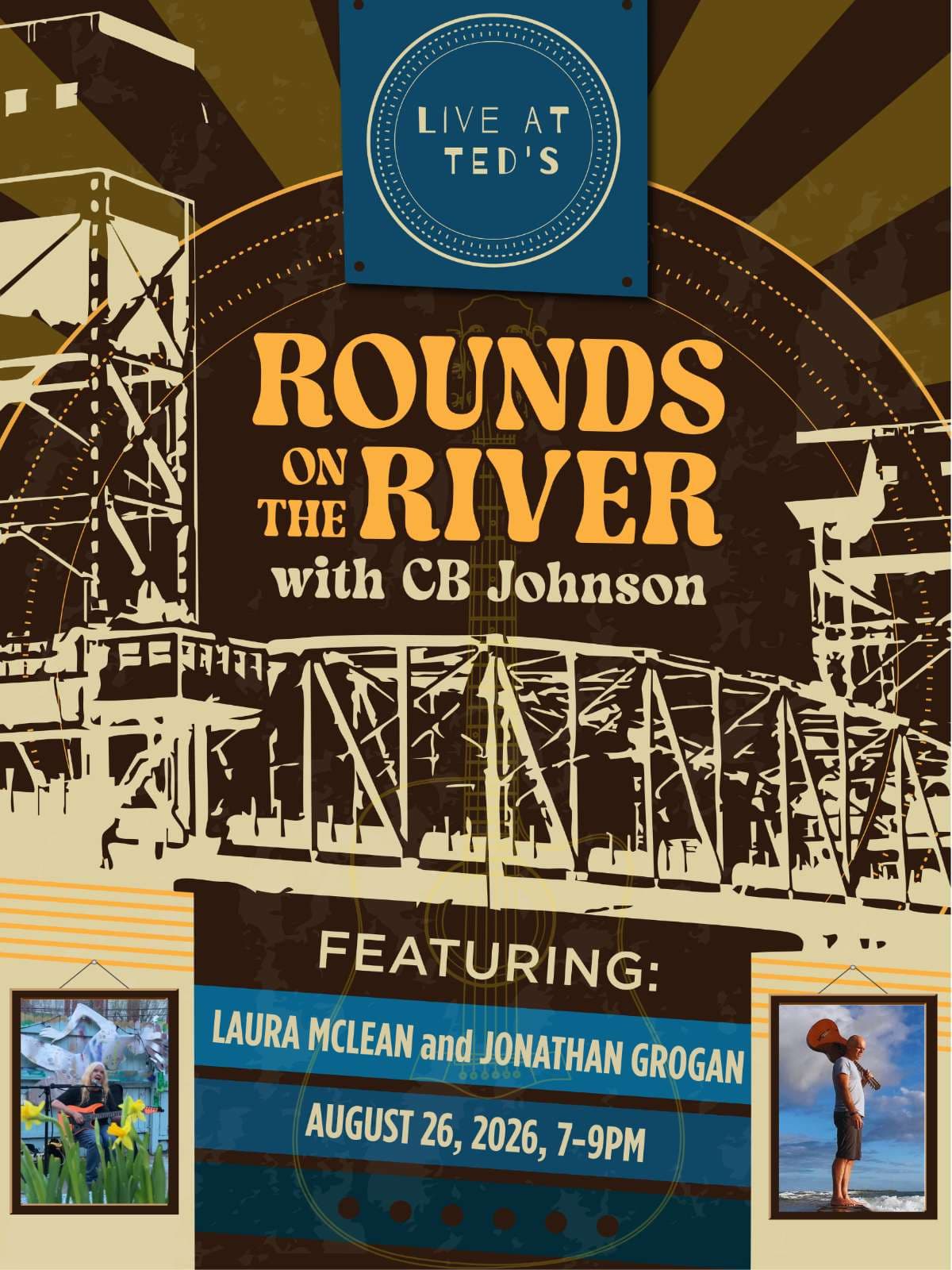 Rounds on the River w/ CB Johnson at Live at Ted's, Wilmington NC