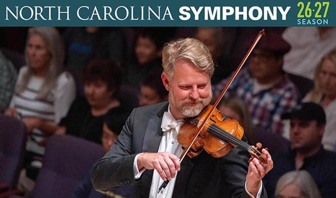 Mendelssohn Violin Concerto at Wilson Center at Cape Fear Community College, Wilmington NC