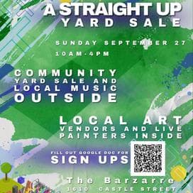STRAIGHT UP YARD SALE! {10AM-4PM}