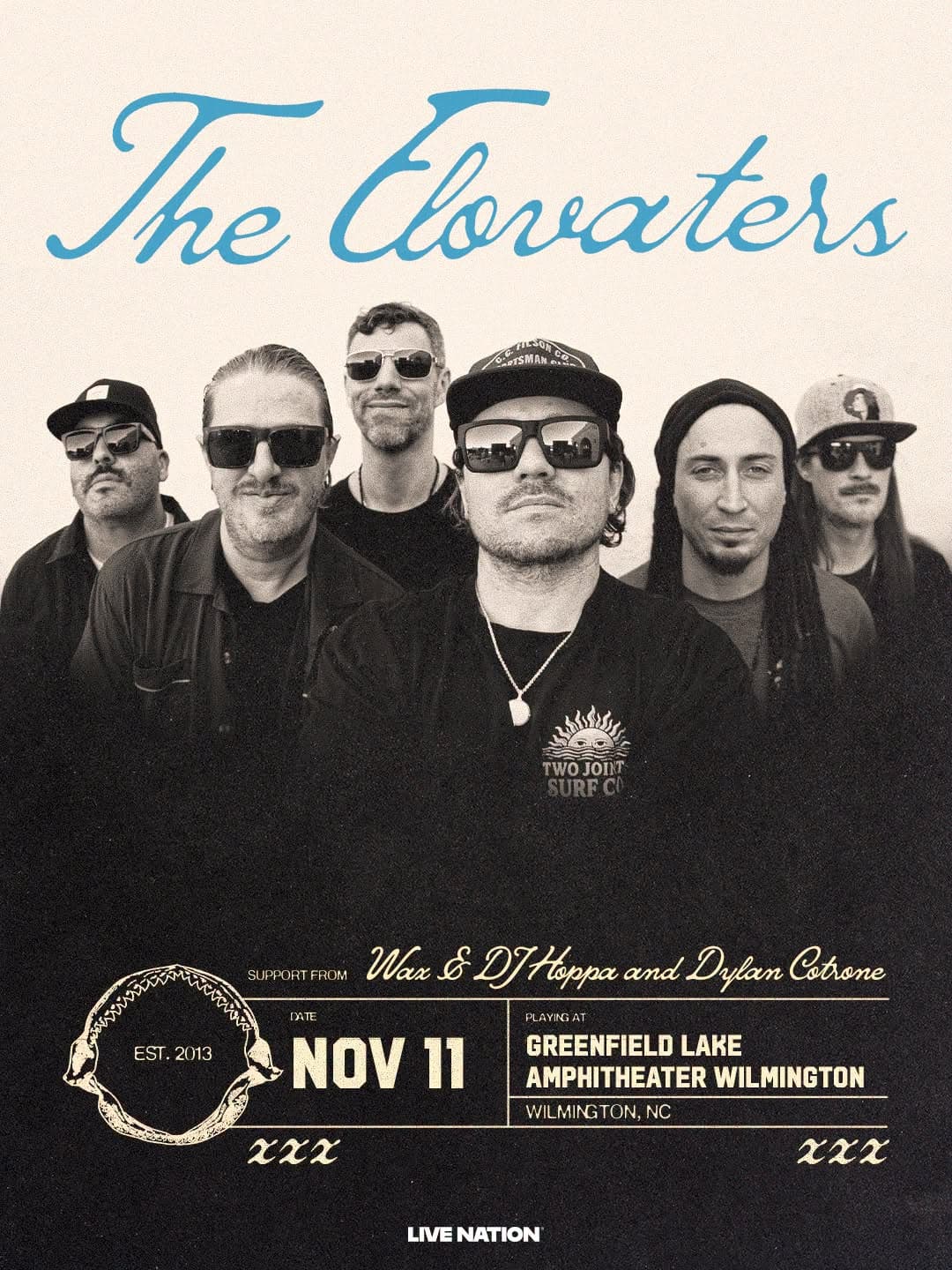 The Elovaters at Greenfield Lake Amphitheater, Wilmington NC